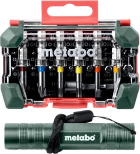 Metabo 626721000 Bit Box SP, 29-Piece Set and Mini Torch