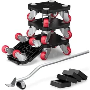 Furniture Lifter Mover Set with 4 Wheeled Dollies