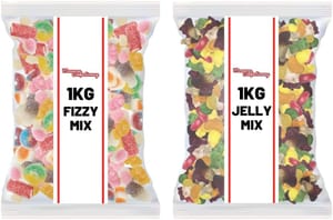 2kg Pick & Mix Sweets, 1kg Fizzy & Jelly Mix