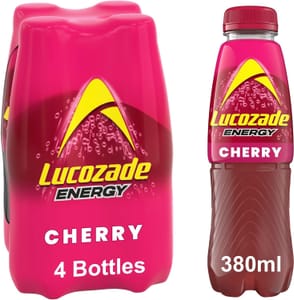 Lucozade Energy Cherry 380ml (Pack of 4)
