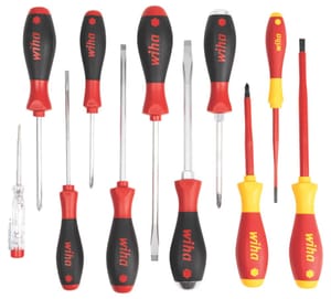 Wiha SoftFinish Mixed Screwdriver Set, 11-Piece