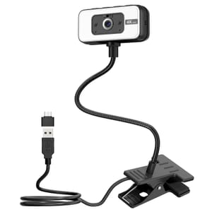 Danyesth 4K USB Webcam for PC with Noise-Canceling Microphone