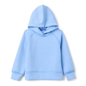 Girls' Active Hooded Pullover Sweatshirt, Cornflower Blue, 6-7 Years