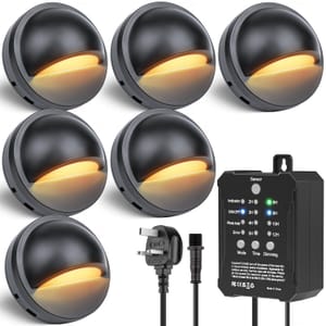 DEAL STACK - HIBOITEC Dimmable Garden Fence Lights Timer - £44.49 S&S Voucher
