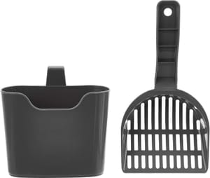 Amazon Basics Litter Scoop with Holder, Unscented