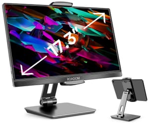 ROADOM Aluminum Tablet Stand: 360 Swivel, 180 Tilt, Foldable
