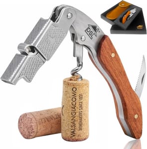 Waiter's Friend Corkscrew Wine Opener with Foil Cutter, Dual Hinge