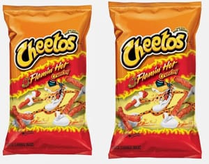 2x Flamin' Hot Cheetos Crunchy (Original, USA) 226g Each