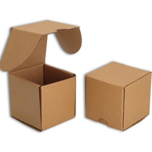 Cenoid Small Postal Boxes 7.6x7.6x7.6 Cm Brown (Pack of 50)