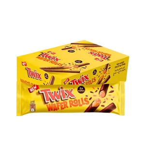 Twix Chocolate & Caramel Wafer Rolls 12 X 22.5g Packs