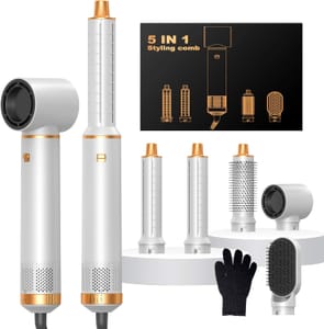 5-in-1 Hot Air Hair Styler: Curl, Straighten, Volumize, Dry
