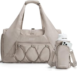 BAGSMART 25L Women's Gym Bag with Wet Shoes Compartment