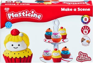 Plasticine the Original Make-a-Scene Cupcake Stand Kit with Tools
