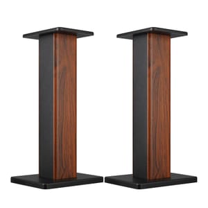 Universal Brown Floor Speaker Stands, 22.64 In, 150 Lb