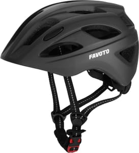 Favoto Toddler Bike Helmet - Breathable, Adjustable, Black, XS