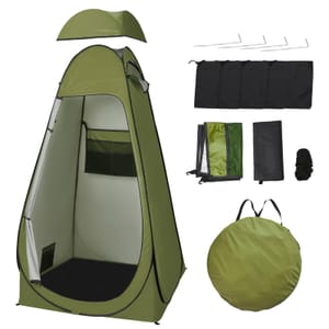 Warmiehomy Pop-up Toilet Tent and Shower Privacy Tent, Green