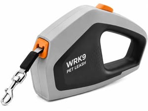 WRK9 Retractable Dog Lead, 5m, Soft-Grip Handle, up to 35kg