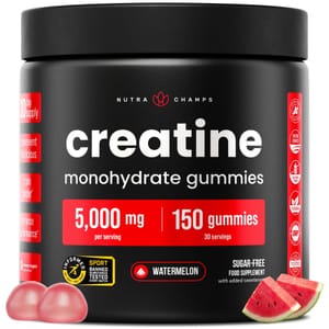 Creatine Monohydrate Gummies 5000mg Sugar Free, Lab-Tested