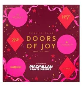 Macmillan 24 Doors of Joy Beauty Advent Calendar