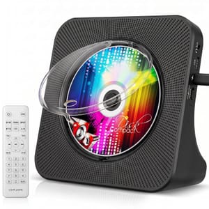 Gueray Portable Bluetooth CD Player with USB, FM Radio, LCD