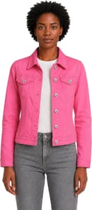Women's Stretch Cotton Lightweight Casual Denim Jacket