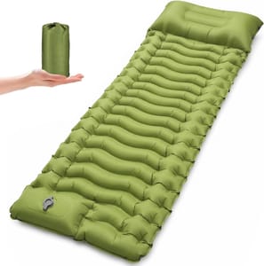 Rgaden Self-Inflating Camping Mat with Built-in Pump, 190x70x15 Cm
