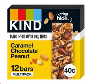 KIND Caramel Chocolate Peanut Bar 40g - Case of 12