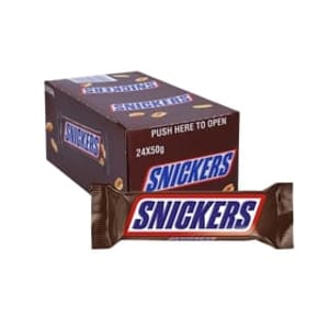 Snickers Classic Peanut Chocolate Bars 24 X 50g