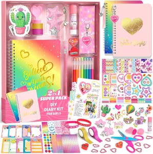 Sunrad 2-Pack Mega DIY Journal Kit for Girls