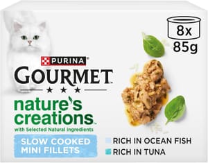 Gourmet Nature's Creations Fish Wet Cat Food 8x85g - £3.56 S&S