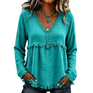 Summer Tops Fringe Floaty Tassel Festival Casual