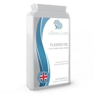 xSpan Flaxseed Oil 1000mg Vegan Soft Gels - 90 - £5.98 S&S Voucher