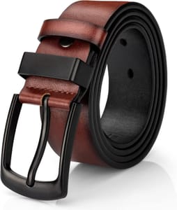 Maikun Brown Designer Leather Men's Belt for Jeans and Trousers