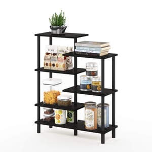 Furinno TURN-N-TUBE 6-Tier Storage Shelves, Espresso