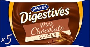 McVitie's Digestives Milk Chocolate Slices, 124 G