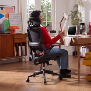 SIHOO B100 Lumbar Support, Full-Mesh Office Chair, 300 Lb, Black