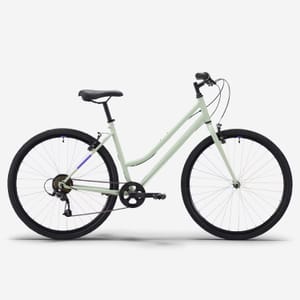 ROCKRIDER Low Frame Hybrid Bike, EXPL 50 Green