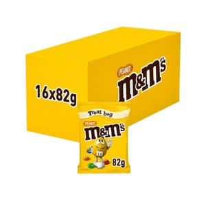 M&M's Crunchy Peanut Milk Chocolate Bites Treat Bag 16 X 82g