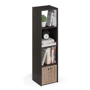 Furinno PELLI 4x1 Cube Storage Bookshelf - Espresso