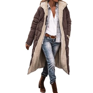 Winter Coats for Women UK Fleece Lined Puffer Jacket