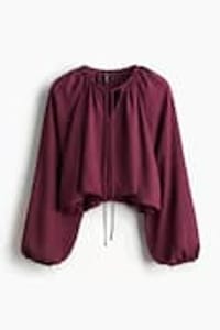 H&M Bubble-Hem Blouse