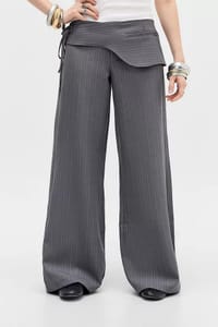 UO Tally Belted Low Rise Trousers