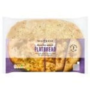 Waitrose Roasted Garlic Flatbread 240g