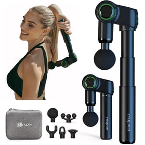 Naplor Foldable Deep Tissue Massage Gun with Extension Handle