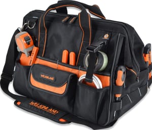 Welkinland 16" Heavy-Duty Tool Organizer, 34-Pocket Open-Top Bag