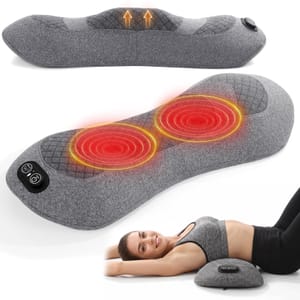 3-in-1 Cordless Back Massager with Heat, Vibration & Traction
