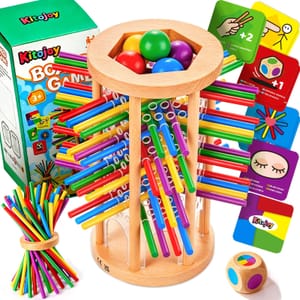 Montessori Wooden Board and Card Games for Kids 3+ Travel