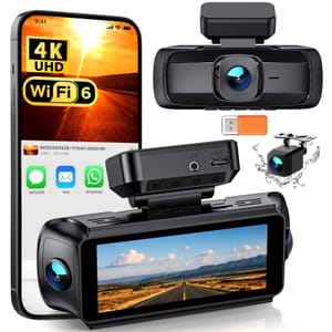iZEEKER iD340 4-Channel Dash Cam, 4K Front, 3x1080P, WiFi 6