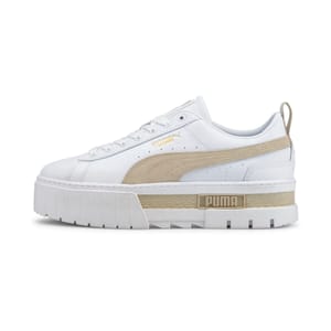 PUMA Women's Mayze Sneaker, White/Peyote, UK 4