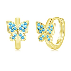 Kamise Sterling Silver Hoop Earrings, 925 Silver for Women